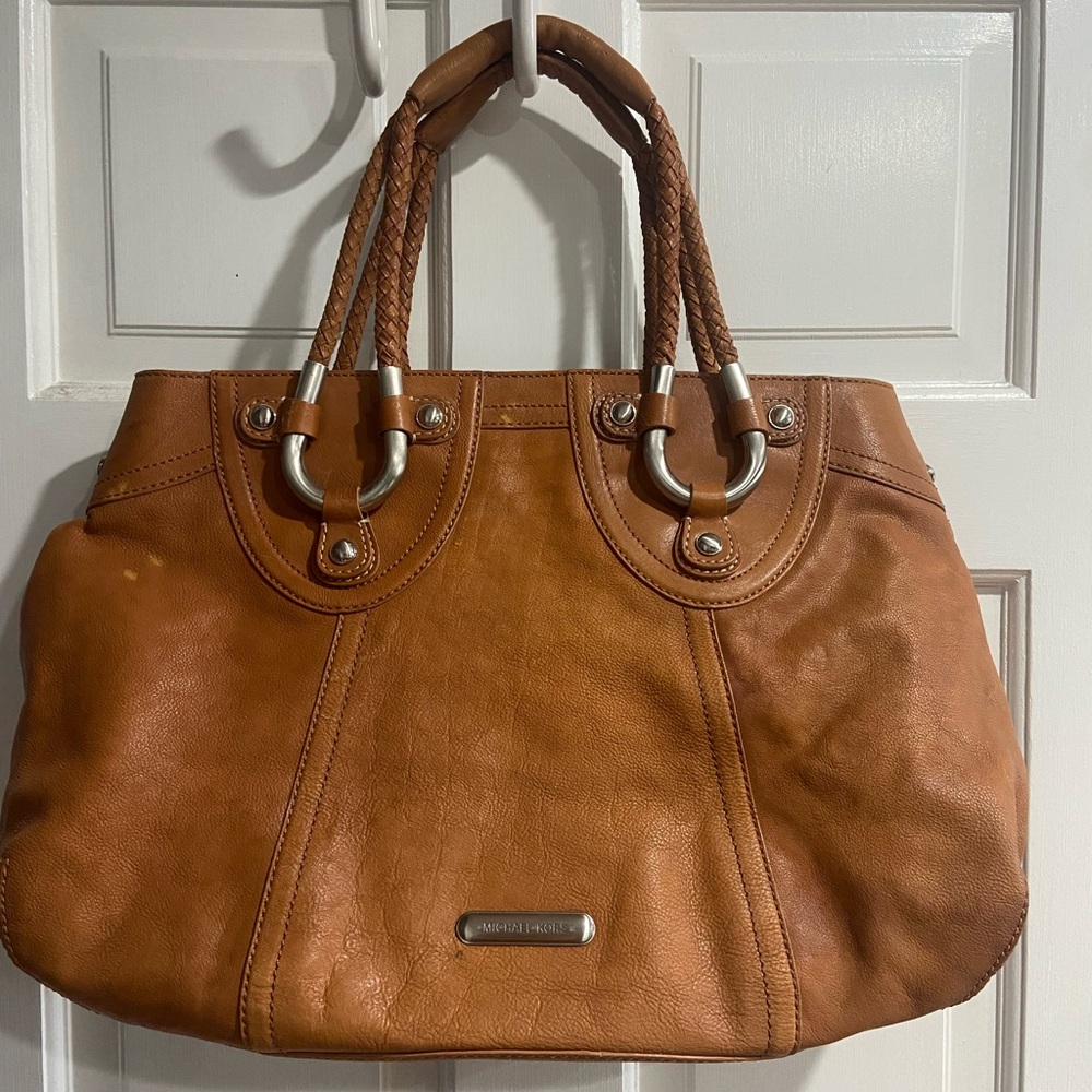 Michael Kors Brown Leather Shoulder Bag